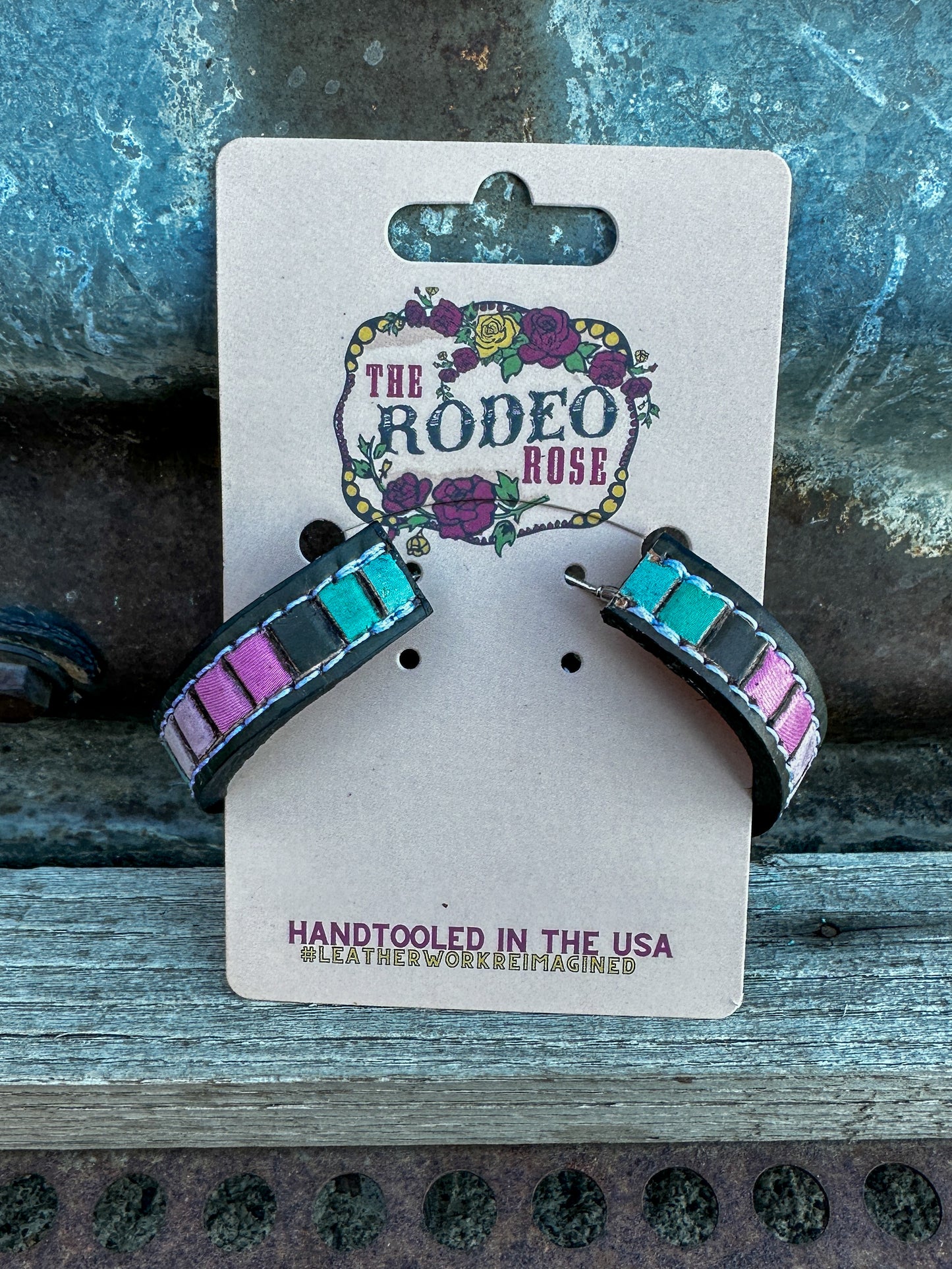 Beaded Vera Hoop Earrings 40mm