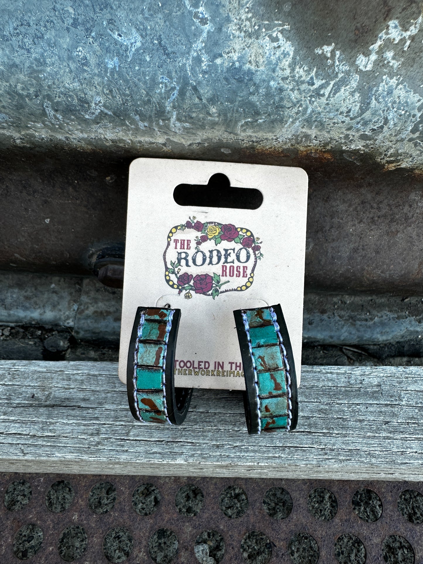 Beaded Vera Hoop Earrings 30mm