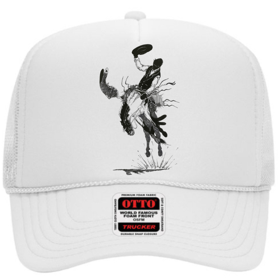 Bronc Snapper Foam Trucker Cap in Solids