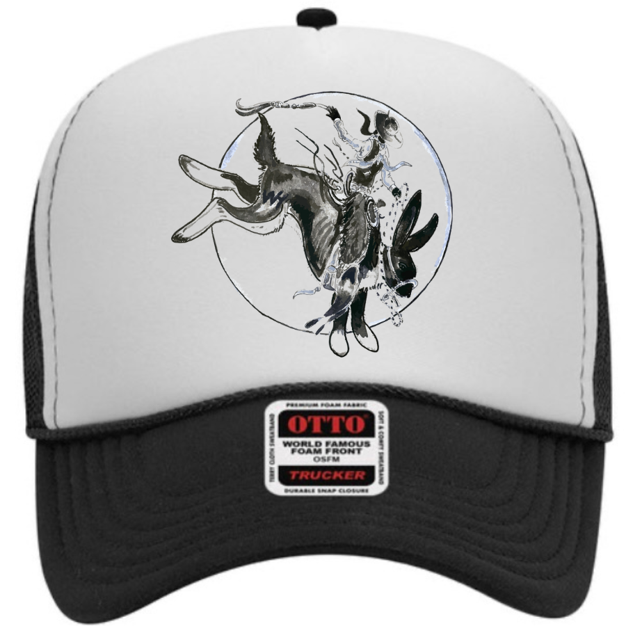 Bucking Jackrabbit Foam Trucker Cap in Neutral Splits