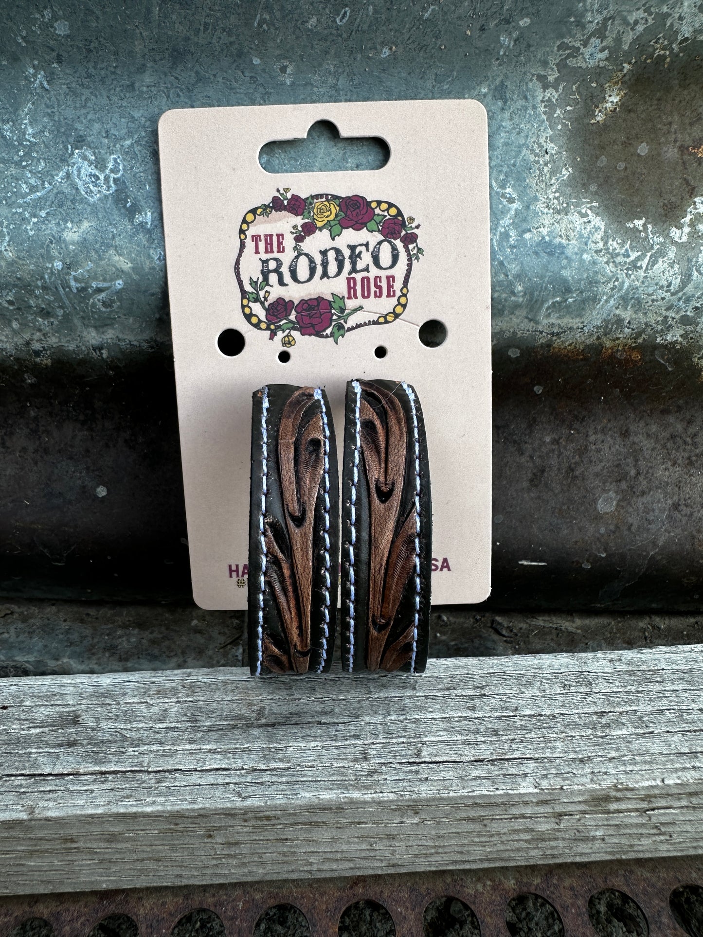Tooled Vera Hoop Earrings 50mm