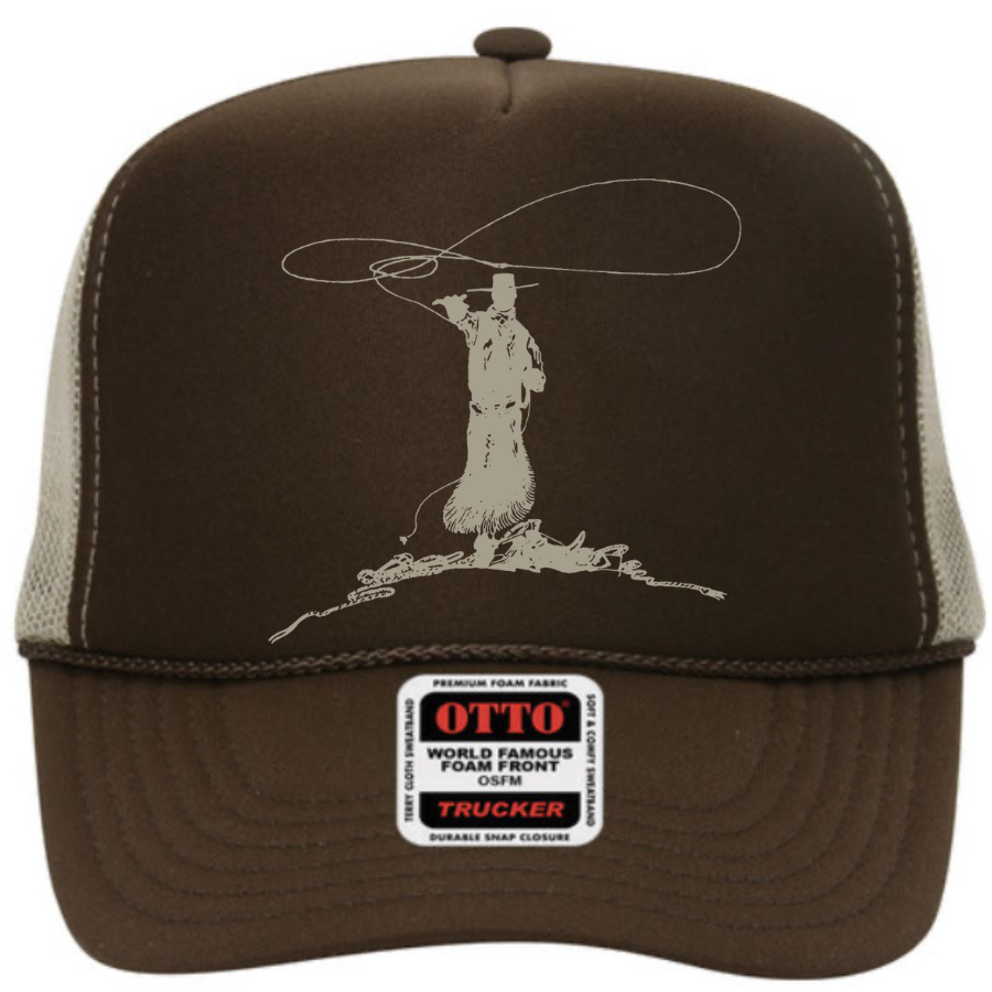 Gotta Catch’m First Foam Trucker Cap in Neutral Splits