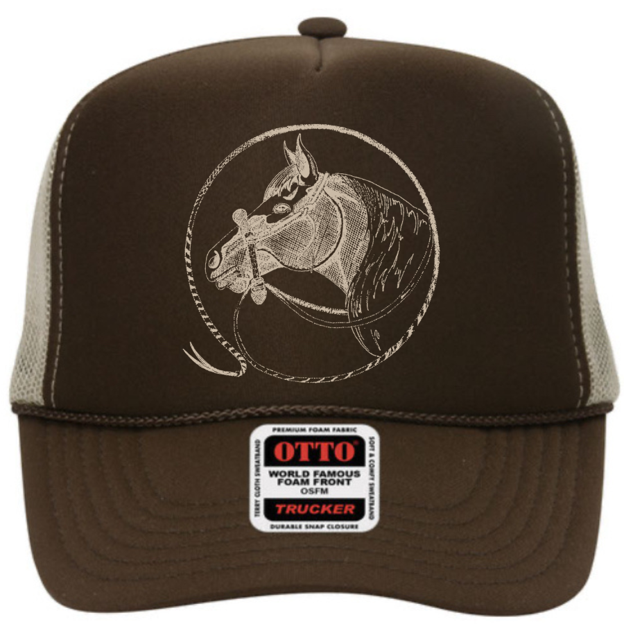 Jaquima Foam Trucker Cap in Neutral Splits