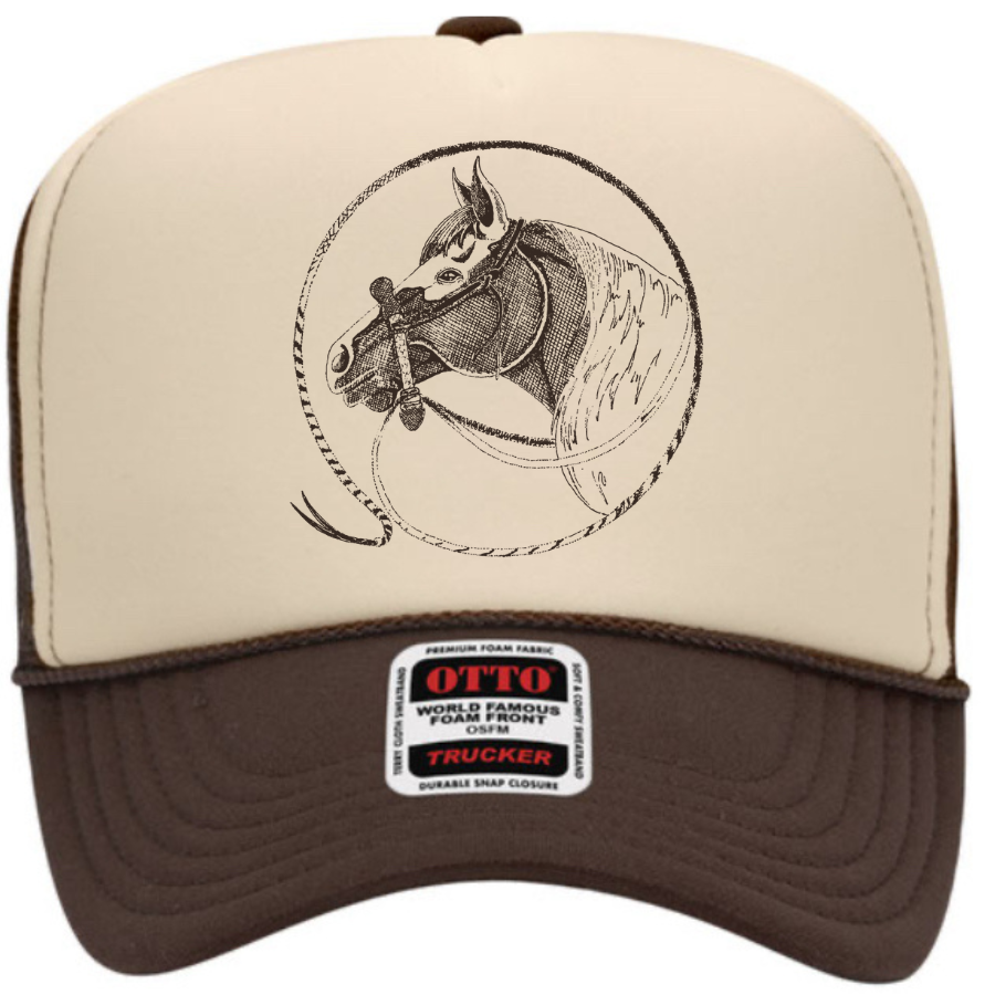 Jaquima Foam Trucker Cap in Neutral Splits