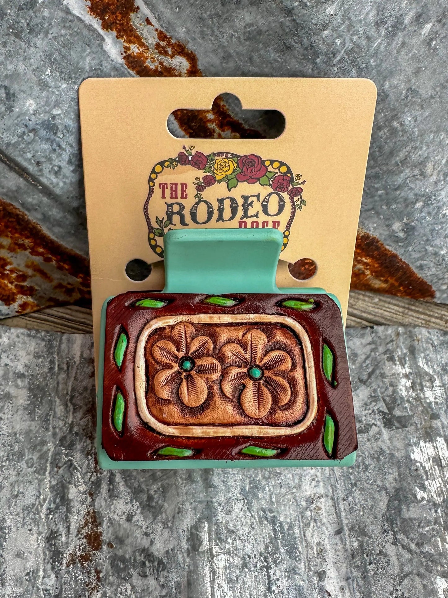 Small Buckstitch Hairclip The Rodeo Rose