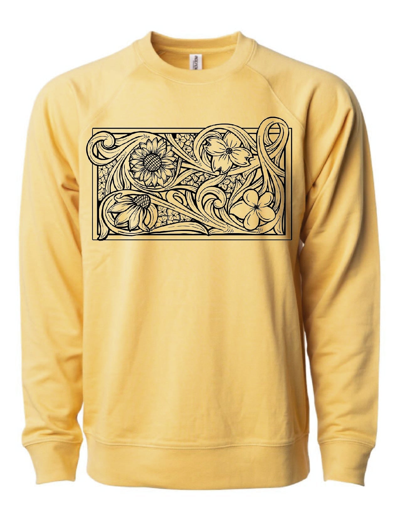 Tooled Floral Crewneck Sweatshirt