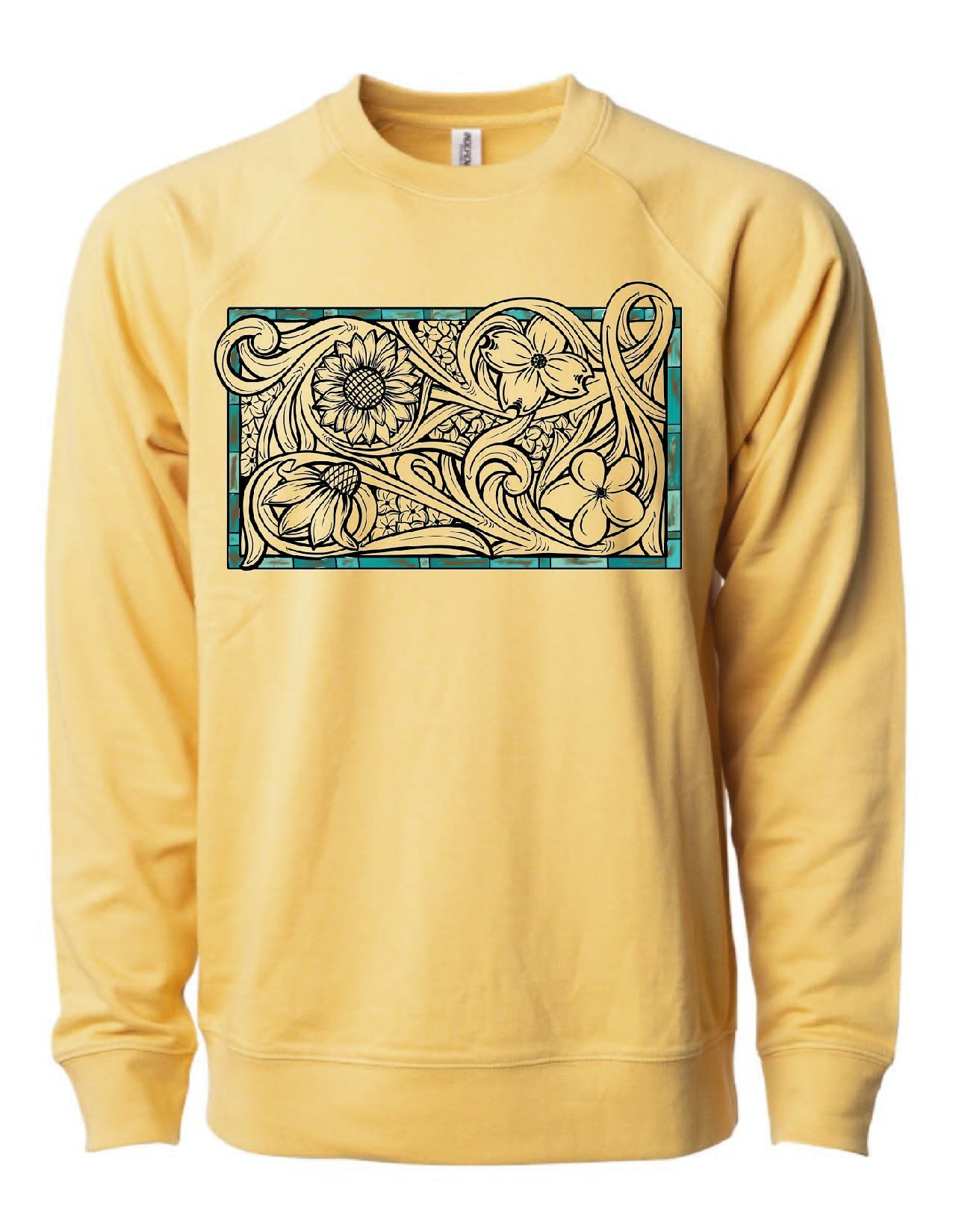 Tooled Floral Crewneck Sweatshirt