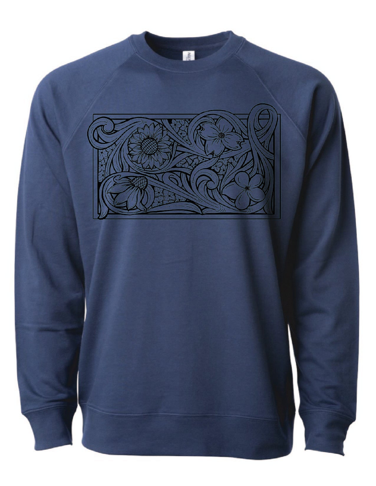 Tooled Floral Crewneck Sweatshirt