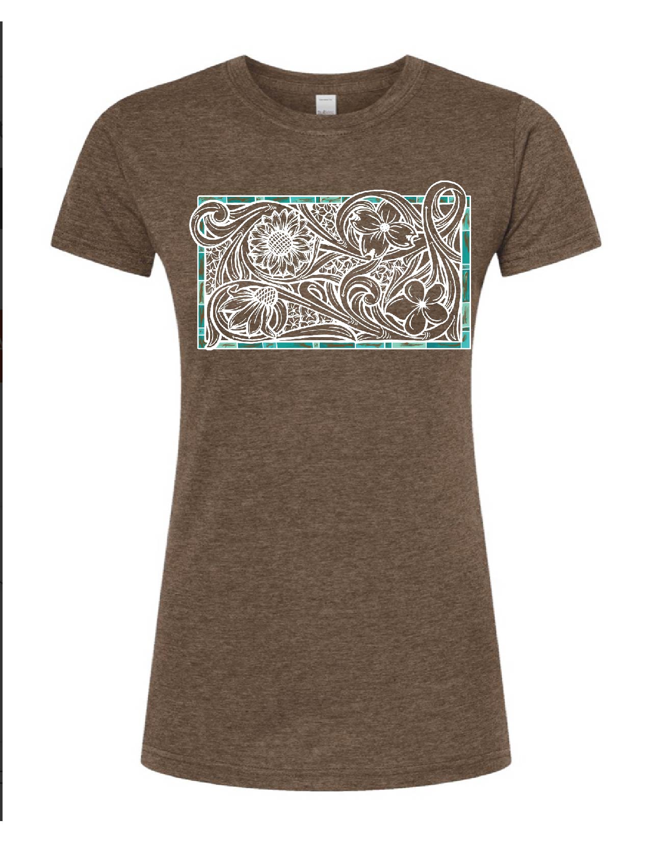 Tooled Floral Tee