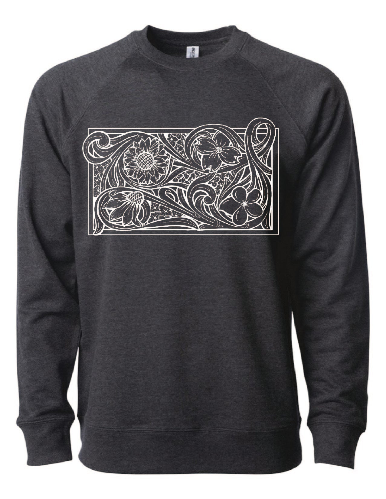 Tooled Floral Crewneck Sweatshirt