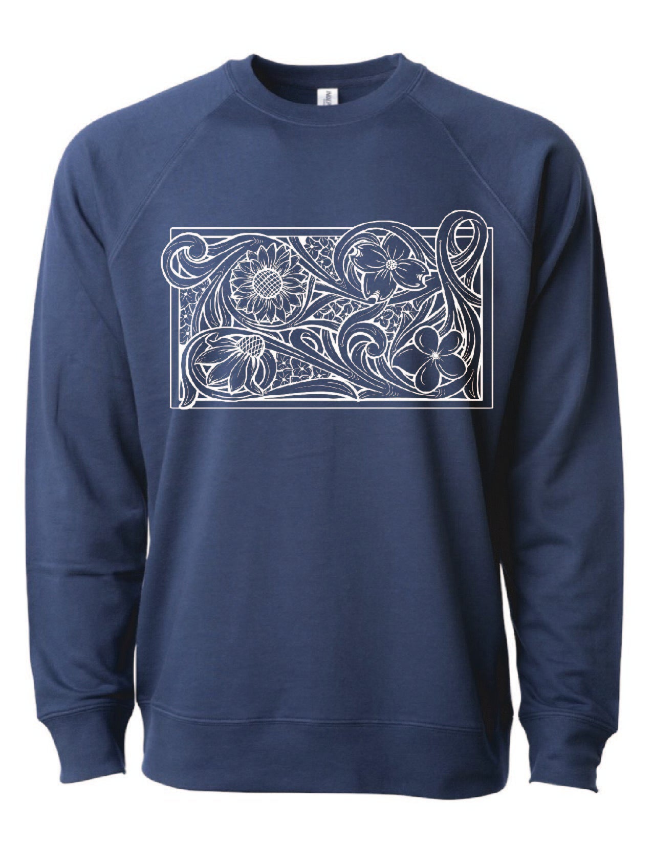 Tooled Floral Crewneck Sweatshirt