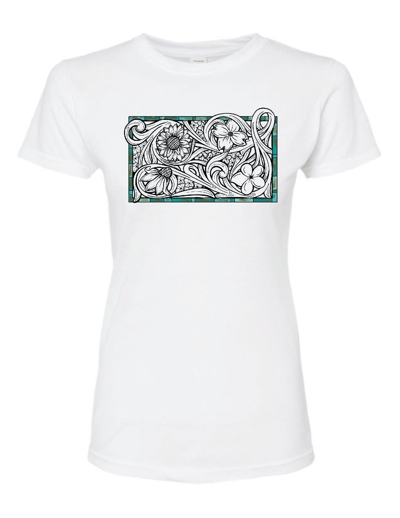 Tooled Floral Tee