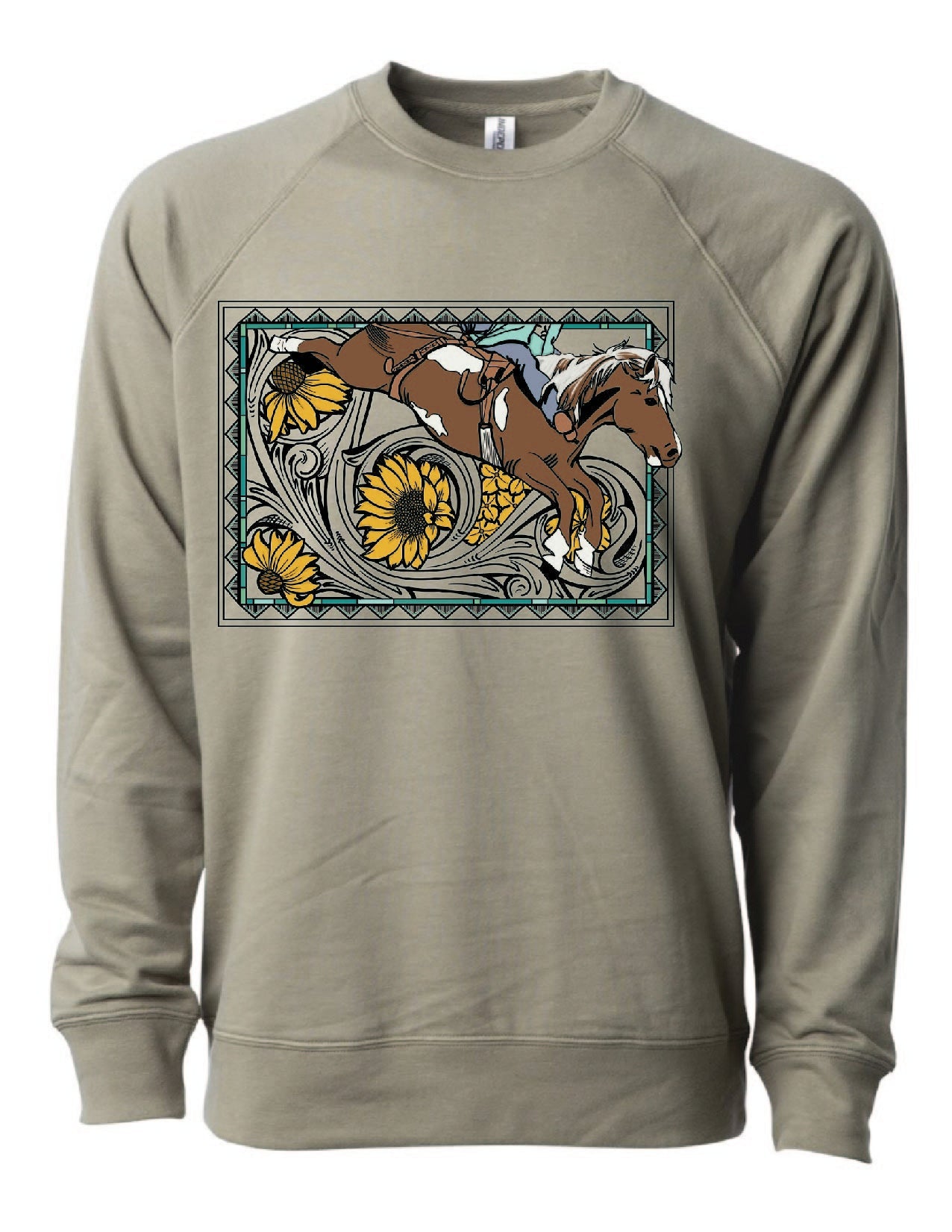 Bareback Horse Crewneck Sweatshirt