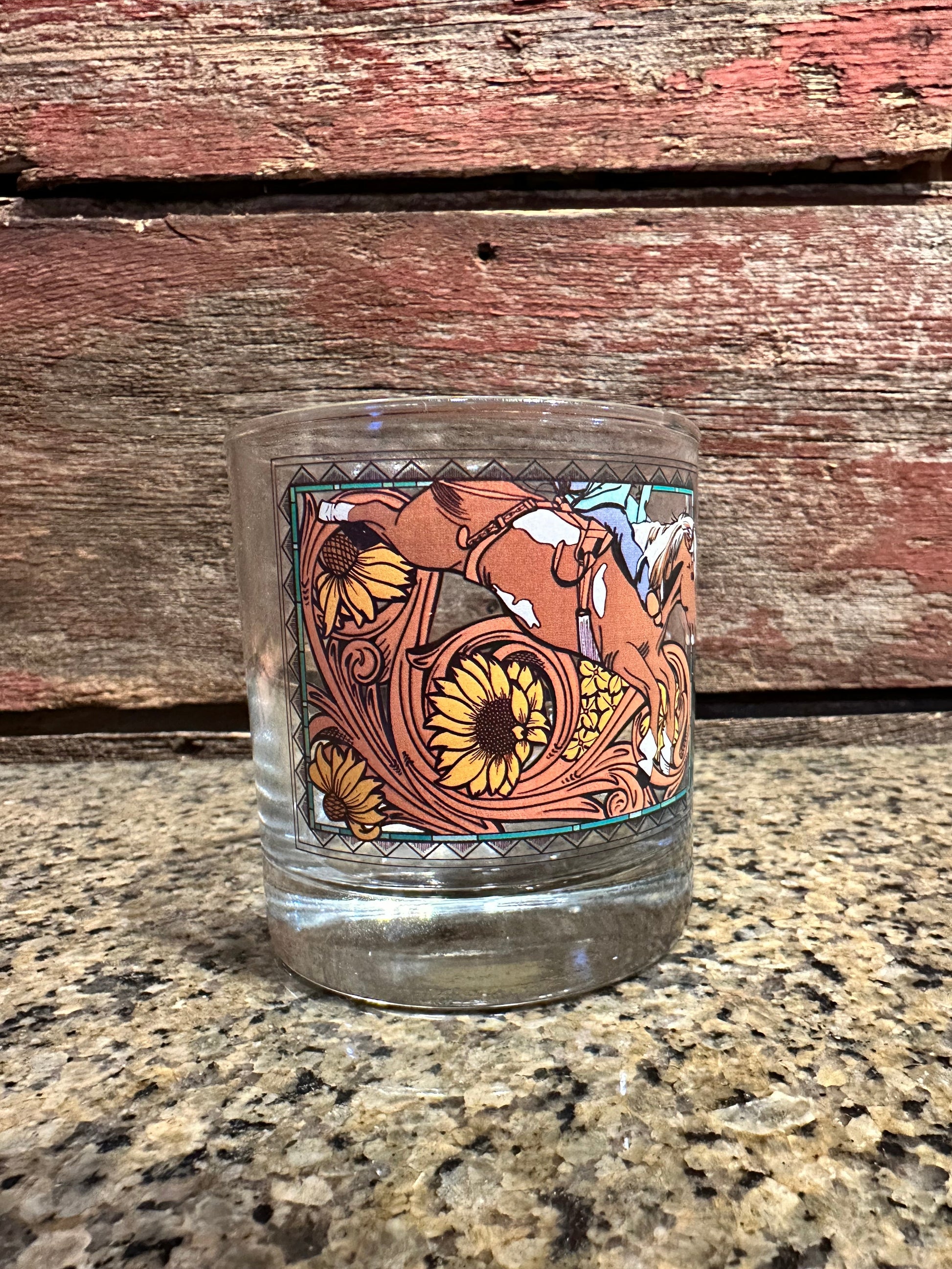 On the Rocks Glass Bareback The Rodeo Rose