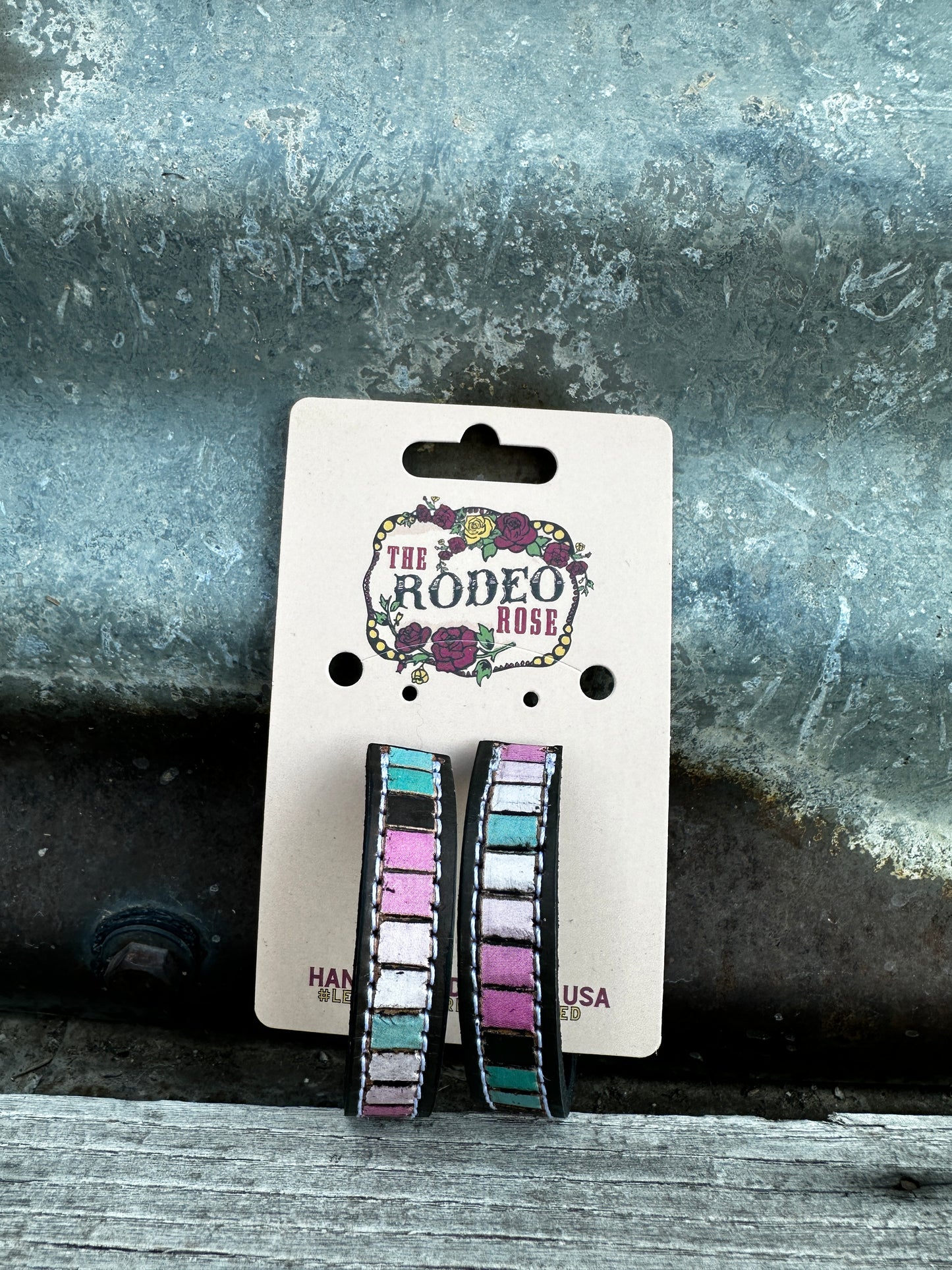 Beaded Vera Hoop Earrings 50mm