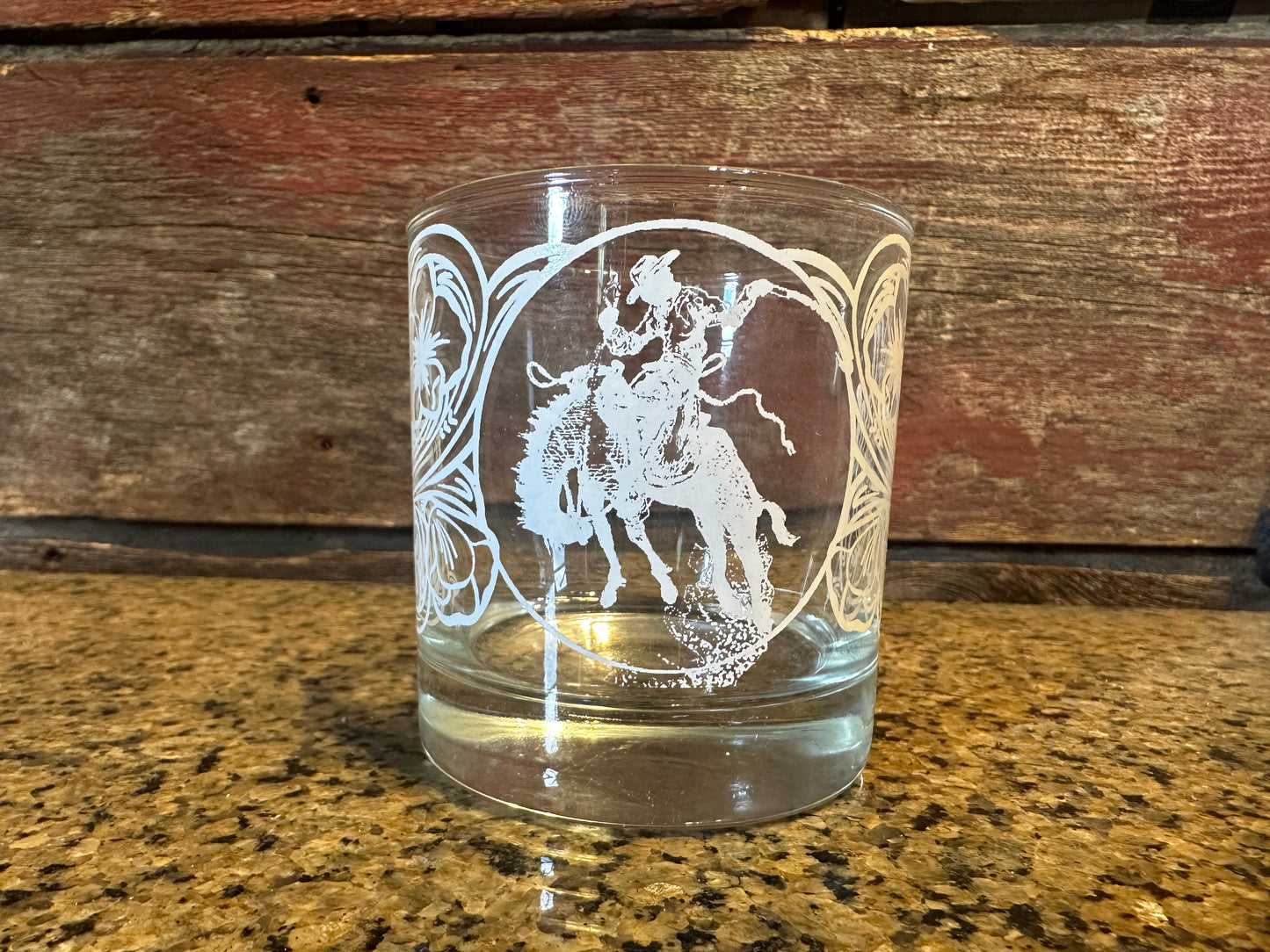 On the Rocks Glass Ranch Bronc