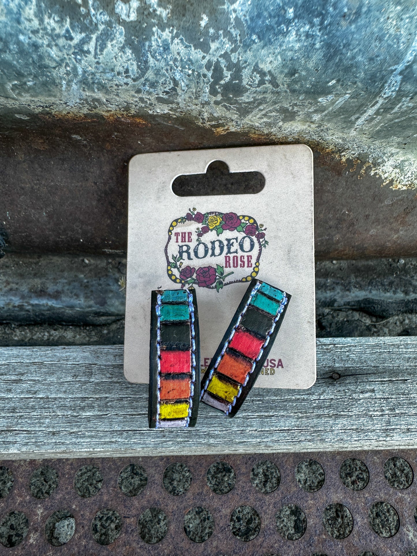Beaded Vera Hoop Earrings 30mm