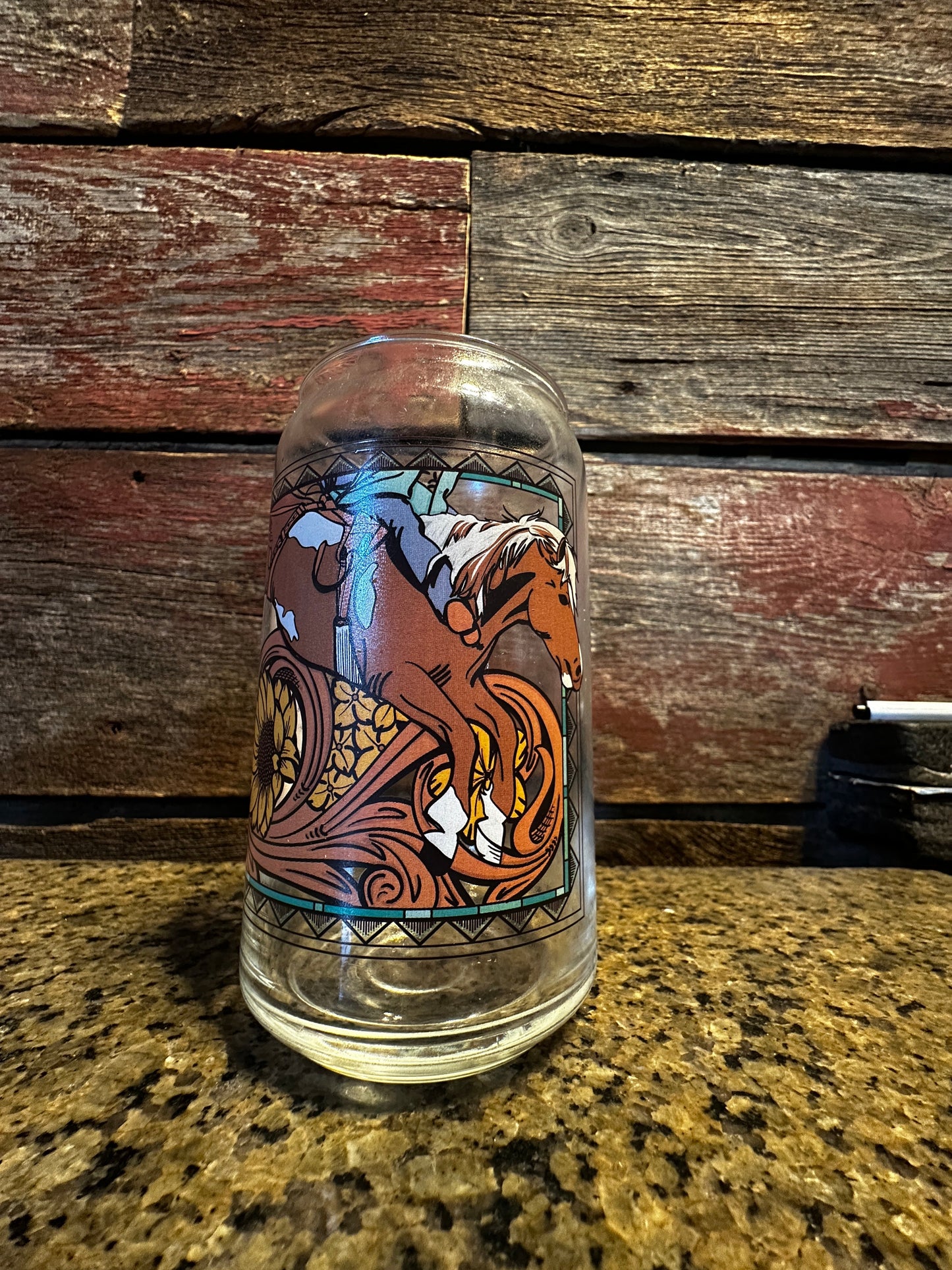 Can Glass Bareback Horse