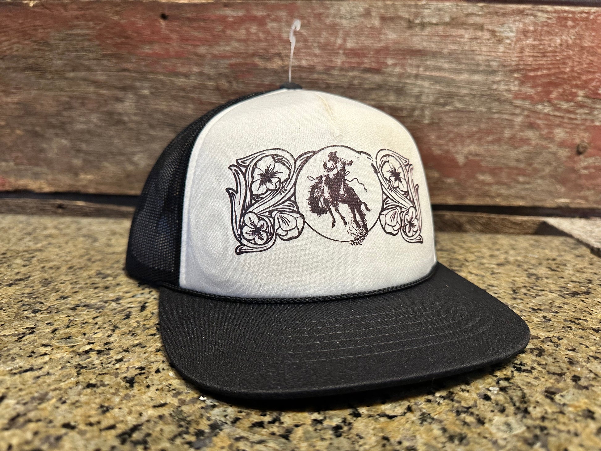 Ranch Bronc Trucker Cap The Rodeo Rose