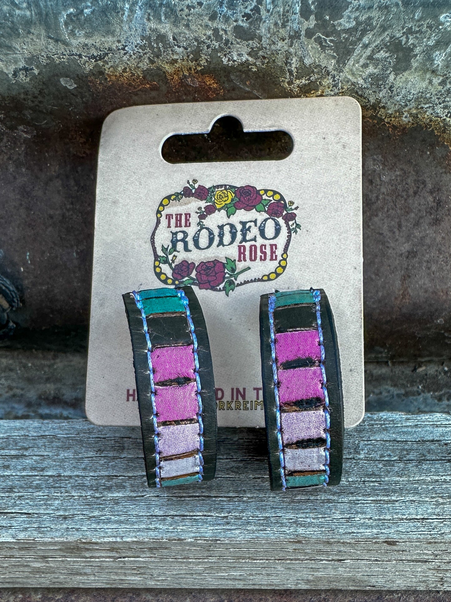 Beaded Vera Hoop Earrings 30mm