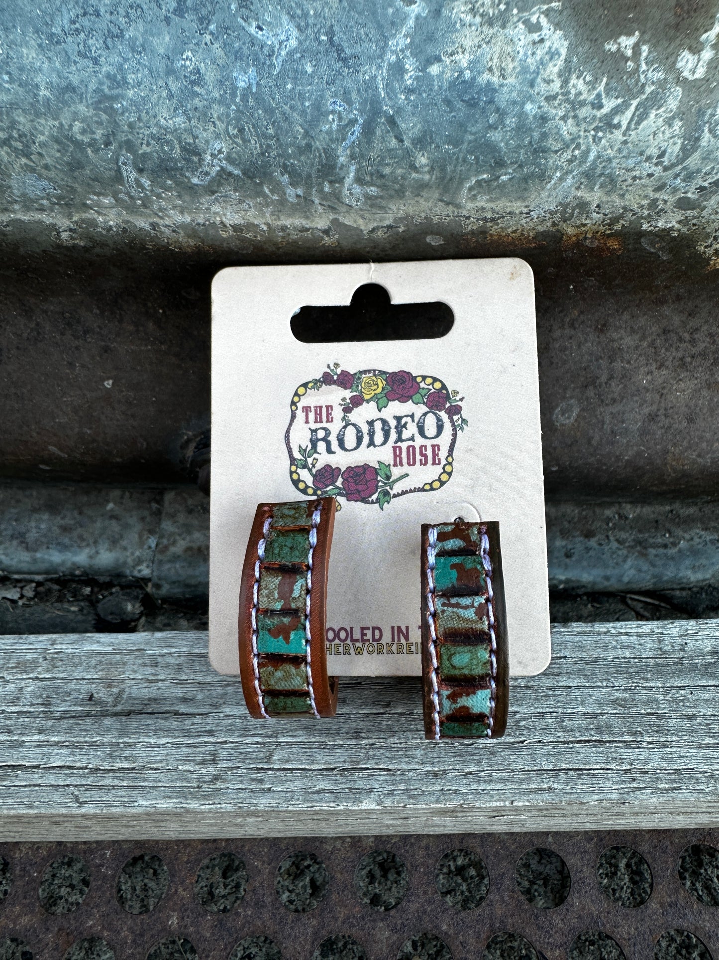 Beaded Vera Hoop Earrings 30mm