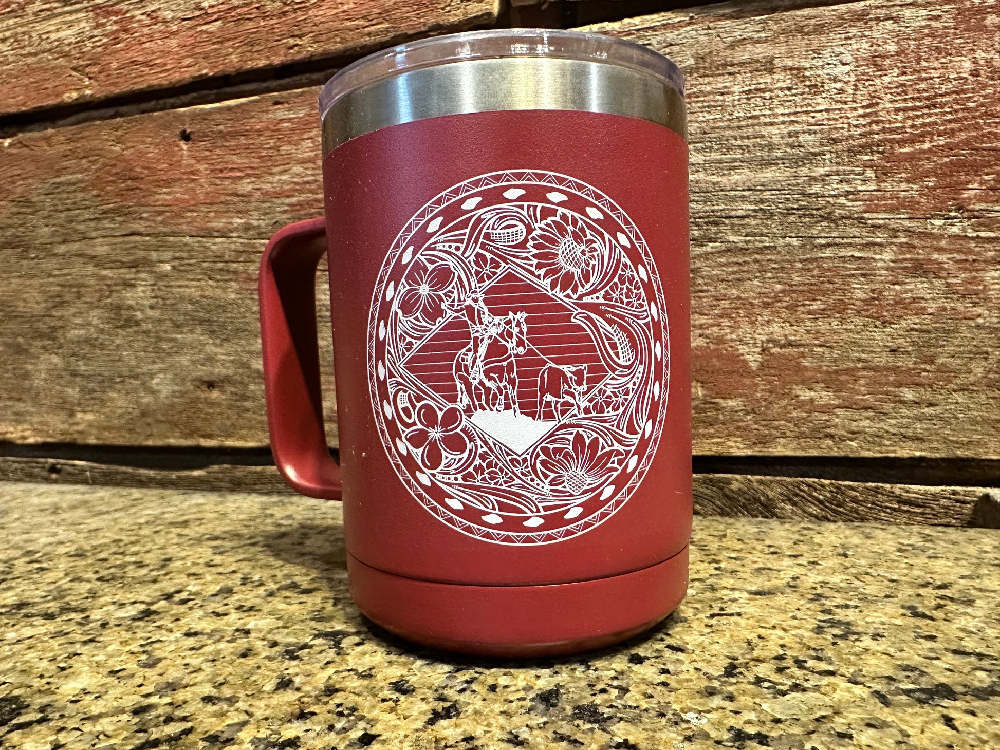 Breakaway Roper 15 oz coffee mug The Rodeo Rose