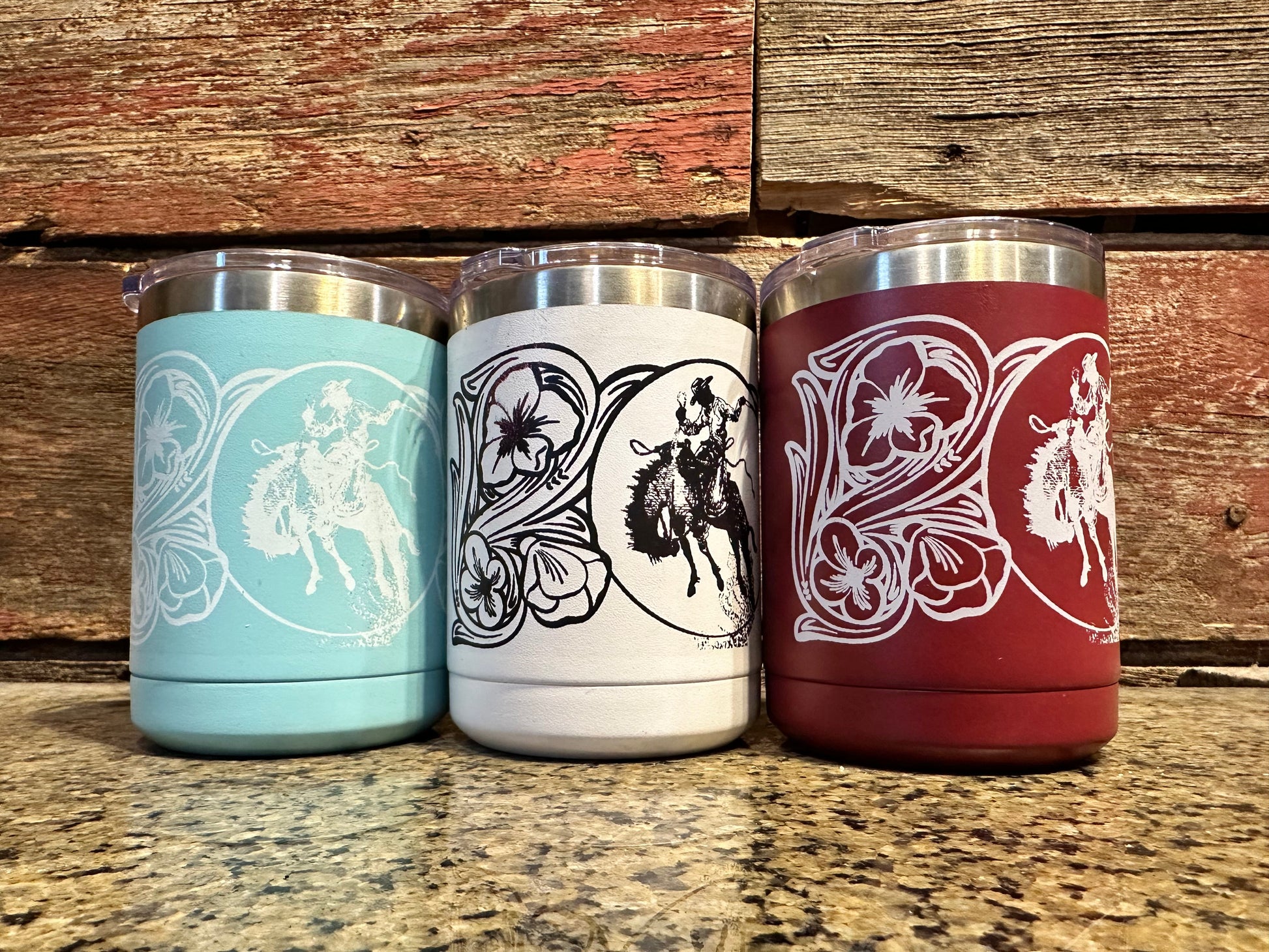 Ranch Bronc 15 oz tumbler The Rodeo Rose