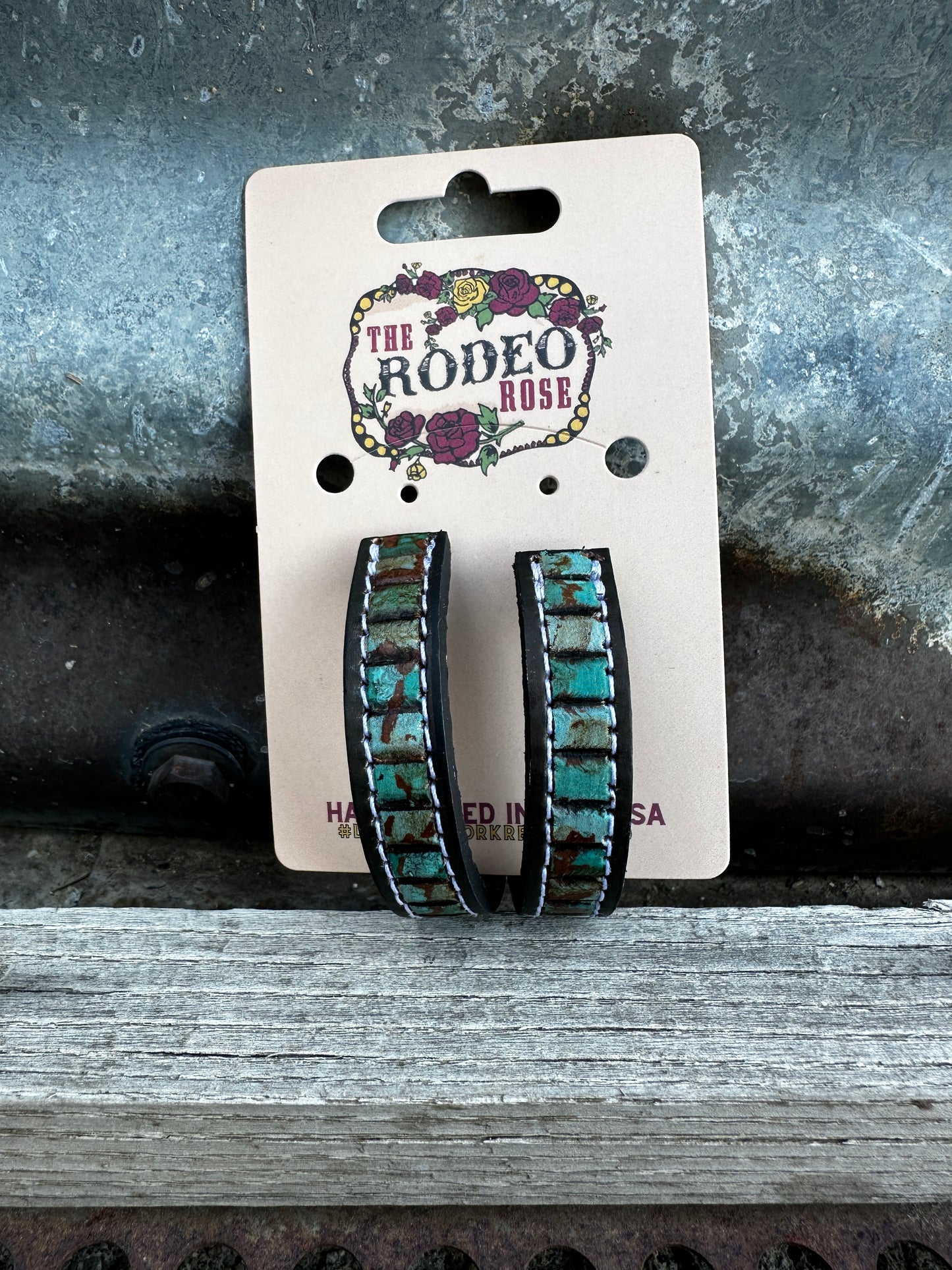 Beaded Vera Hoop Earrings 50mm