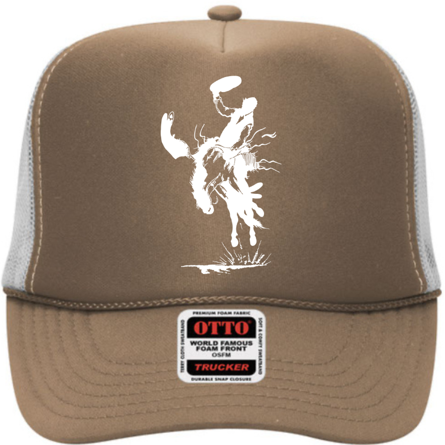 Bronc Snapper Foam Trucker Cap in Neutral Splits