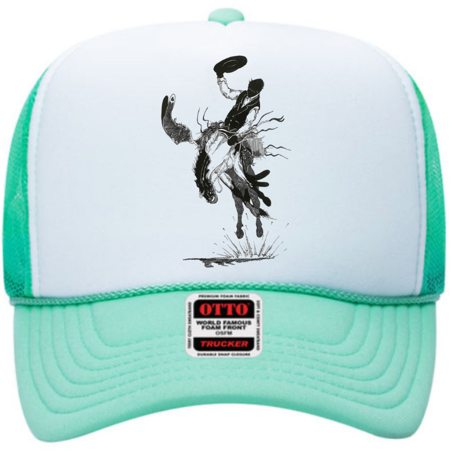 Bronc Snapper Foam Trucker Cap in Spring Colors
