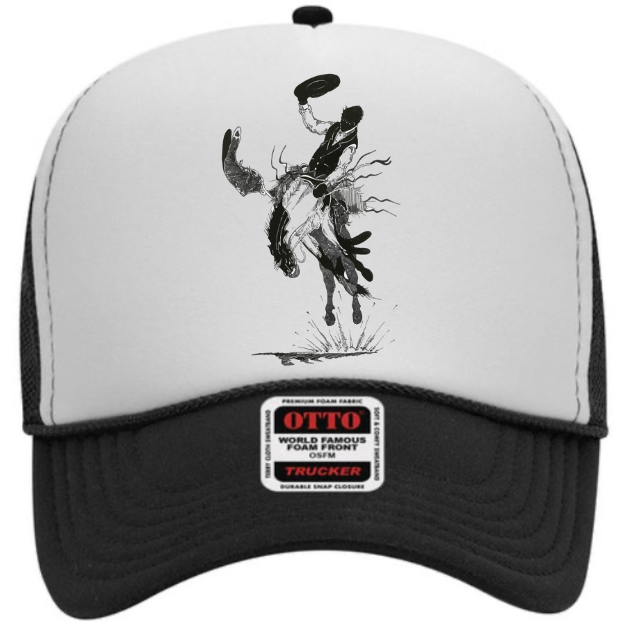 Bronc Snapper Foam Trucker Cap in Neutral Splits