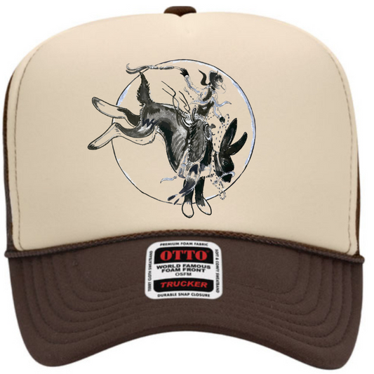 Bucking Jackrabbit Foam Trucker Cap in Neutral Splits