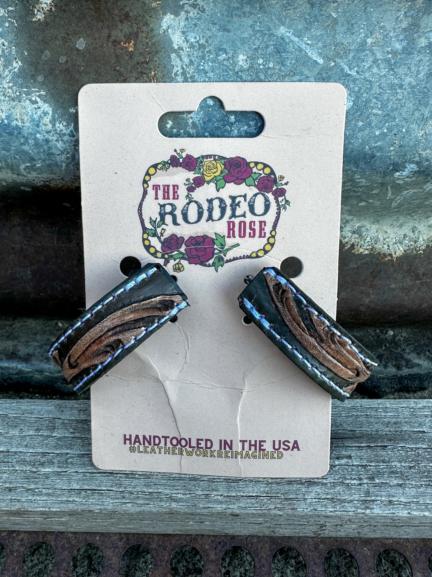 Tooled Vera Hoop Earrings 40mm