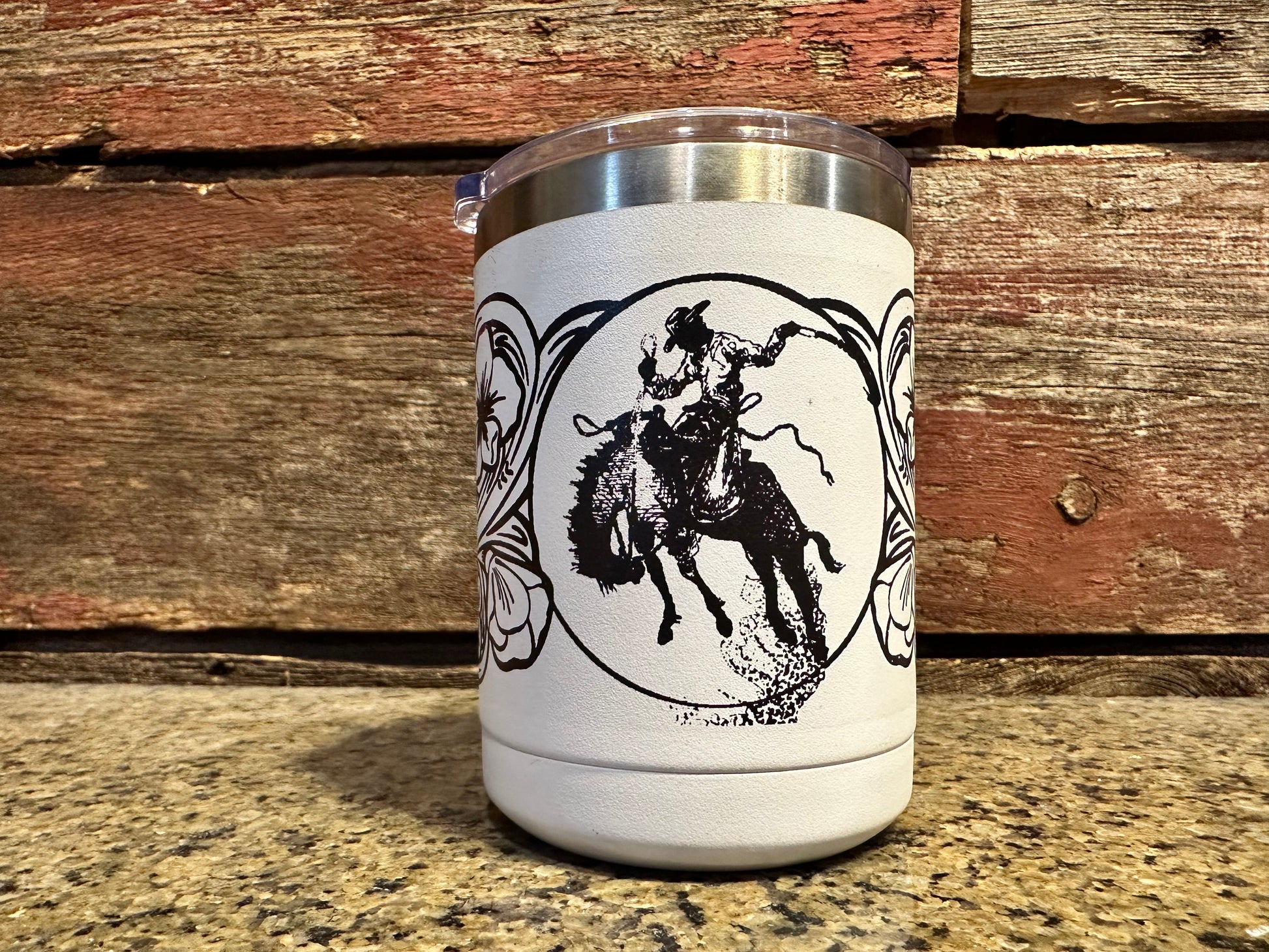 Ranch Bronc 15 oz tumbler The Rodeo Rose