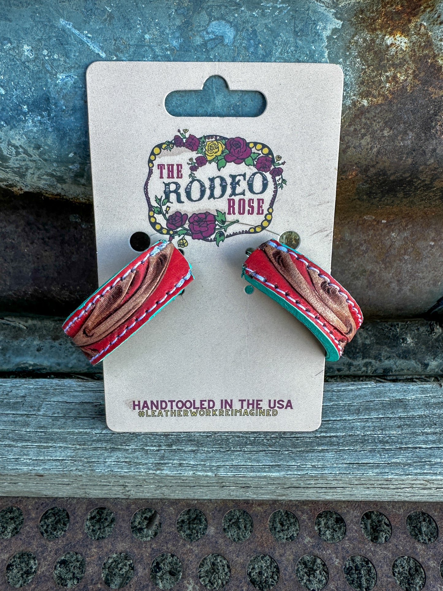 Tooled Vera Hoop Earrings 40mm