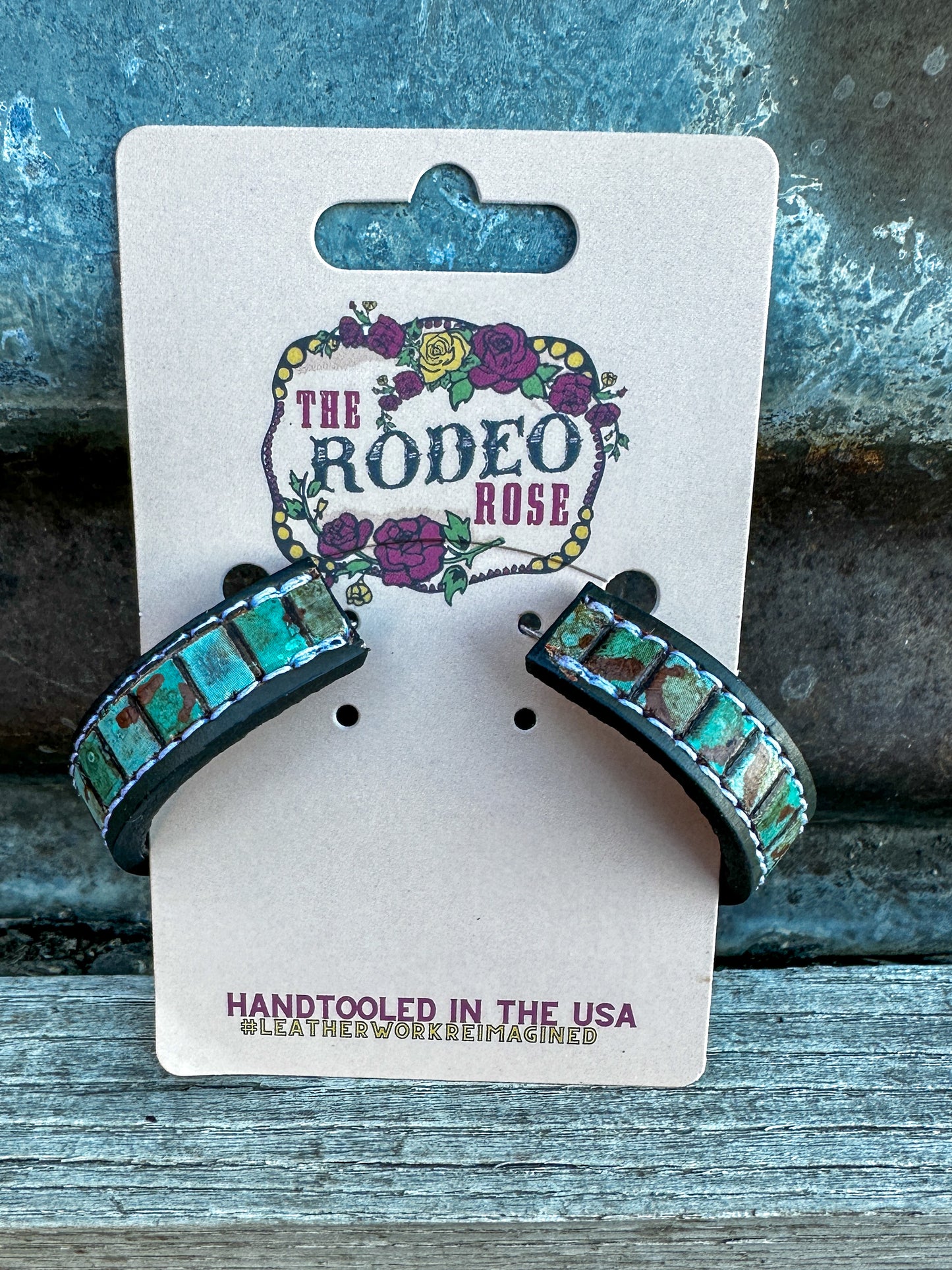 Beaded Vera Hoop Earrings 40mm