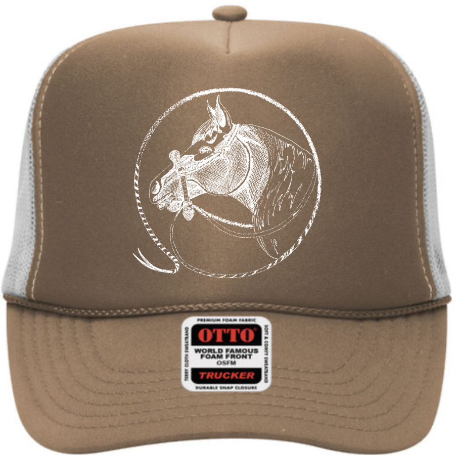 Jaquima Foam Trucker Cap in Neutral Splits
