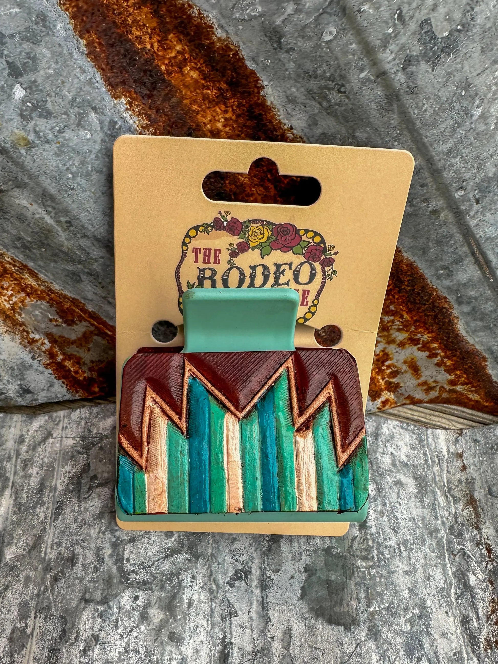 Small Southwest Tooled Hair Clip The Rodeo Rose