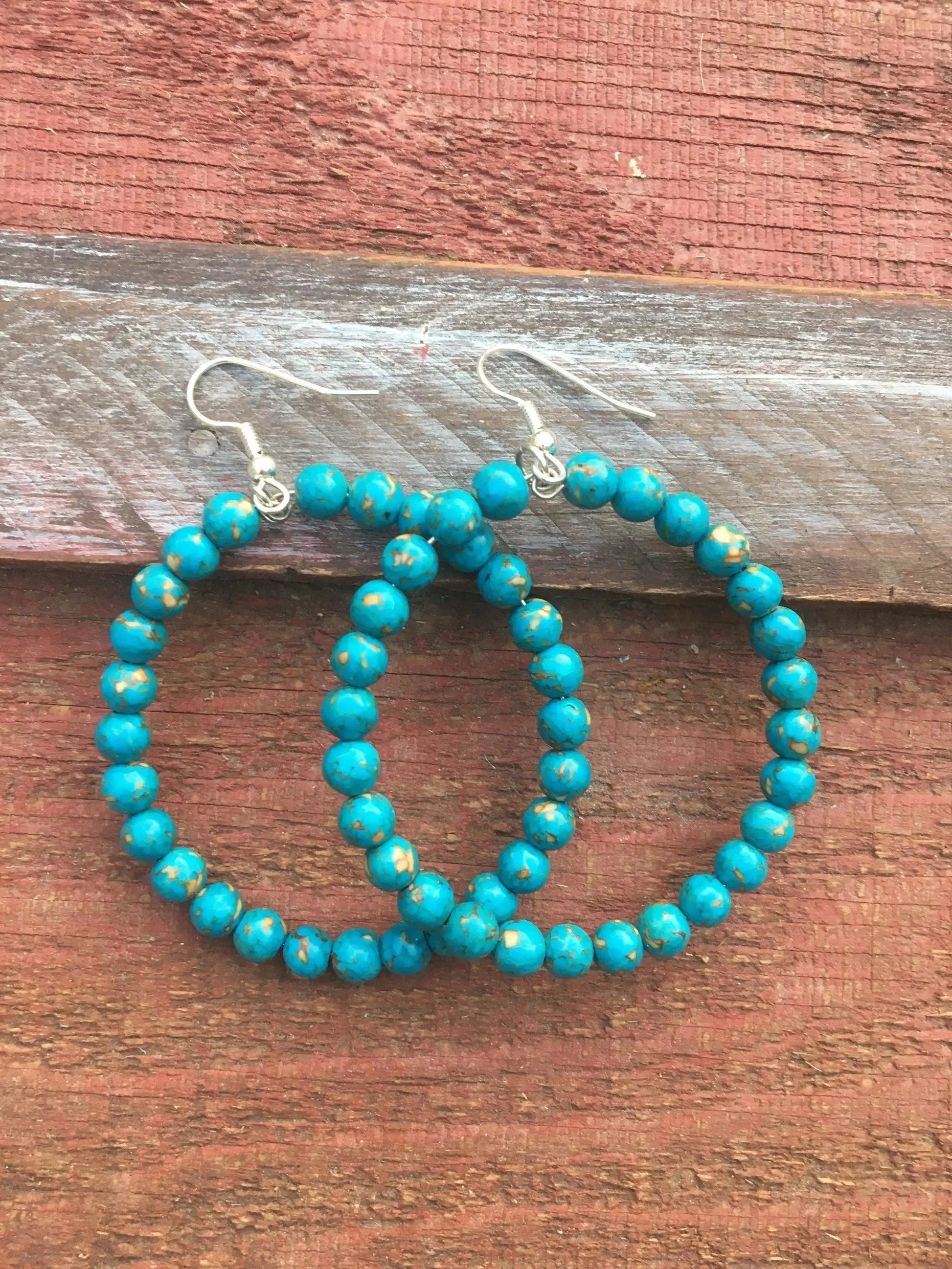 The Vera Beaded Hoop Earings The Rodeo Rose