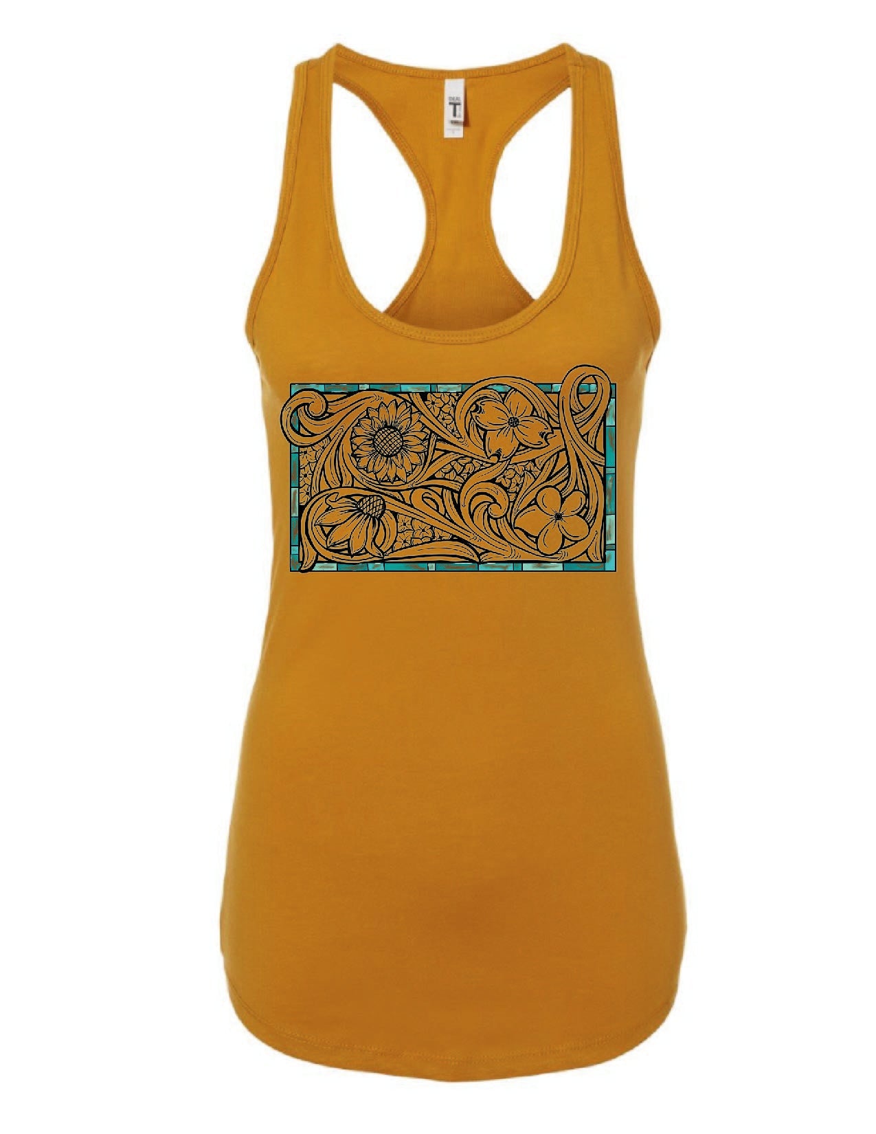 Tooled Floral Tank