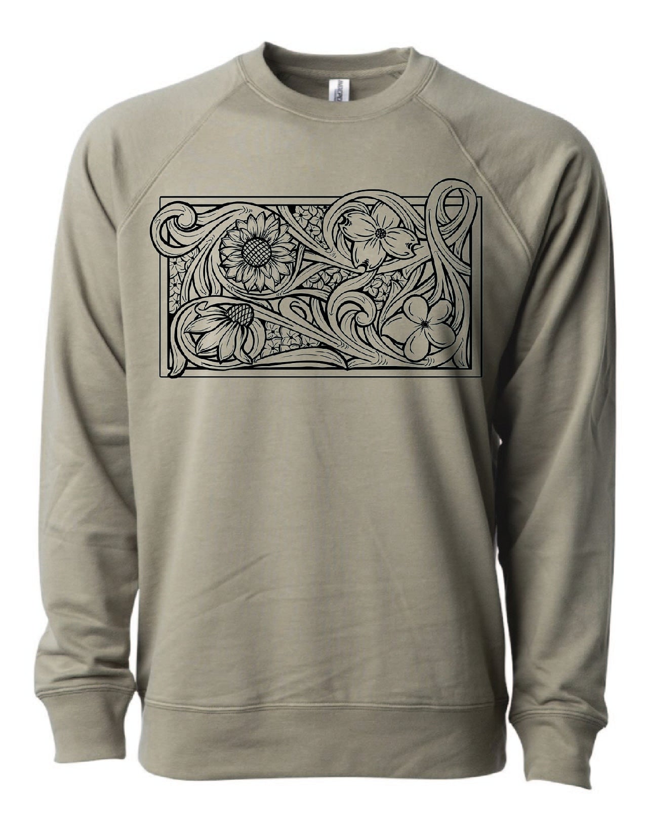 Tooled Floral Crewneck Sweatshirt