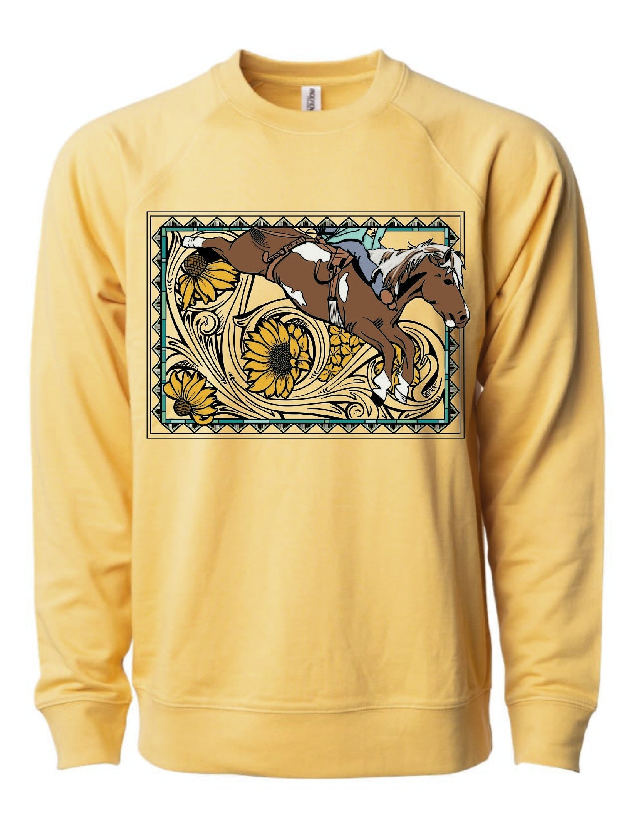 Bareback Horse Crewneck Sweatshirt