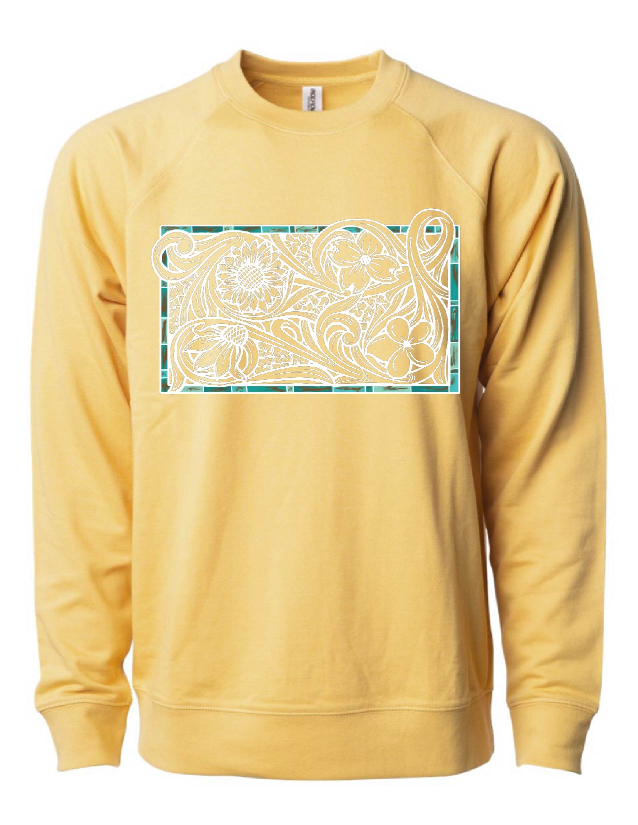 Tooled Floral Crewneck Sweatshirt