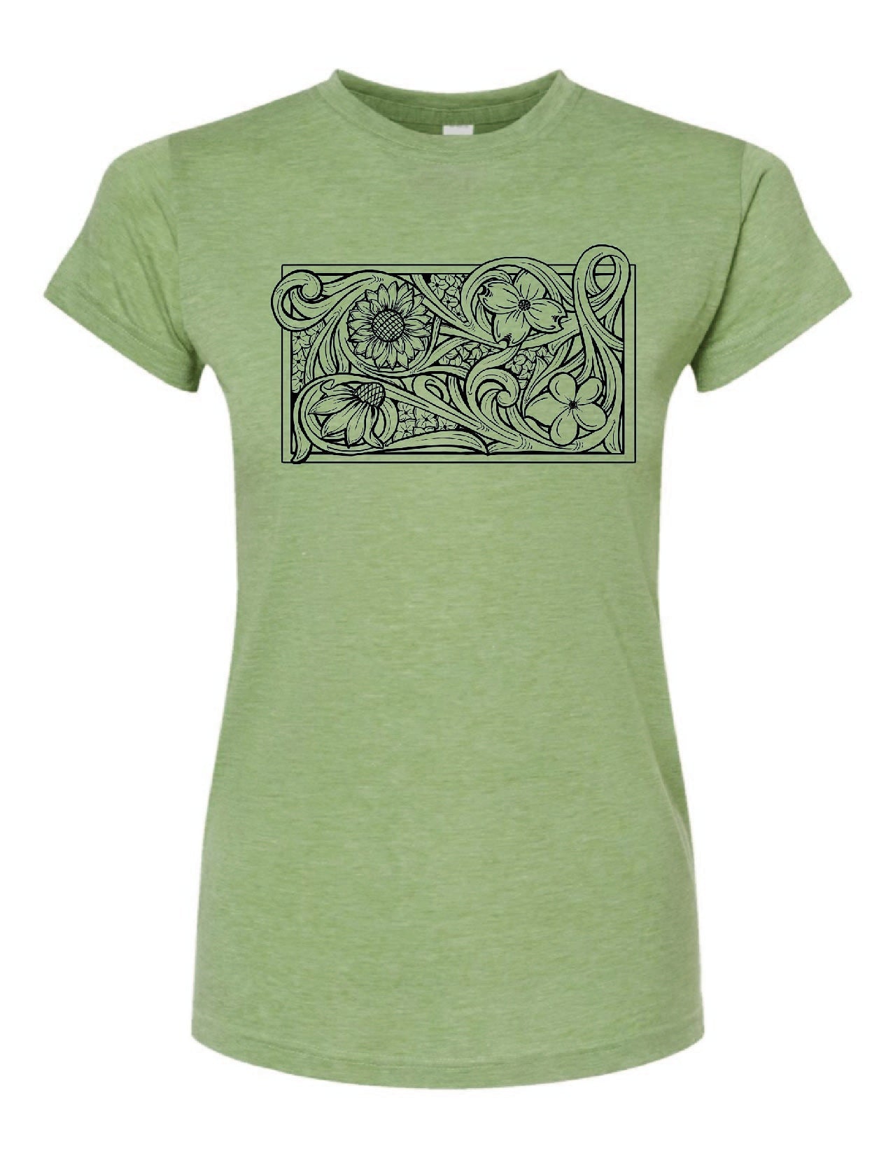 Tooled Floral Tee
