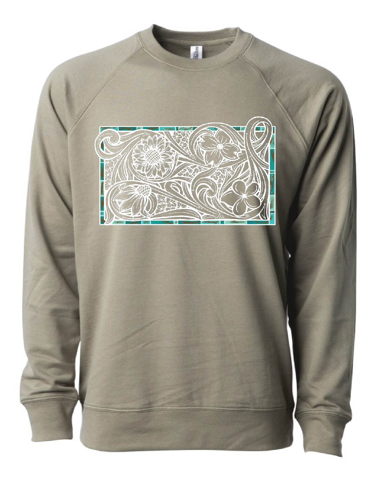 Tooled Floral Crewneck Sweatshirt