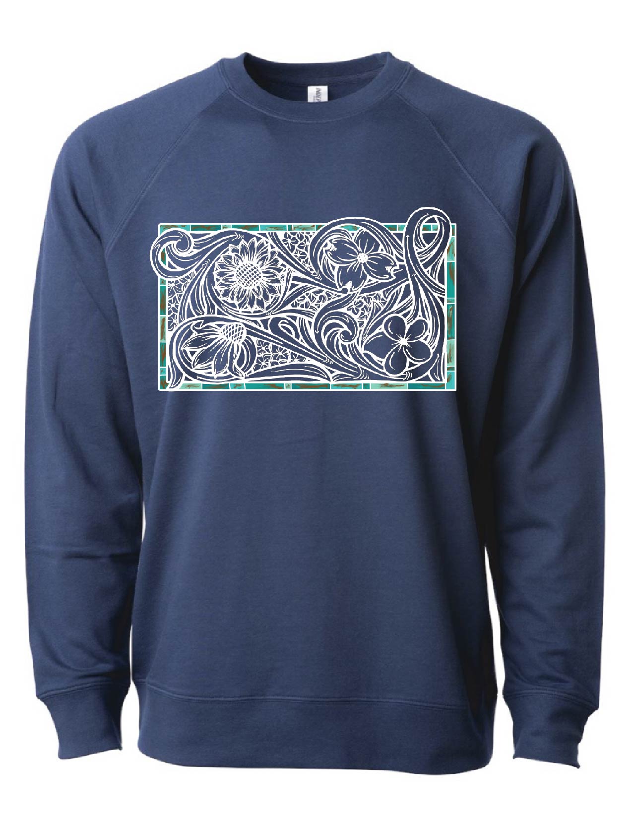 Tooled Floral Crewneck Sweatshirt